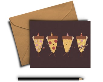 Pizza Party Greeting Card