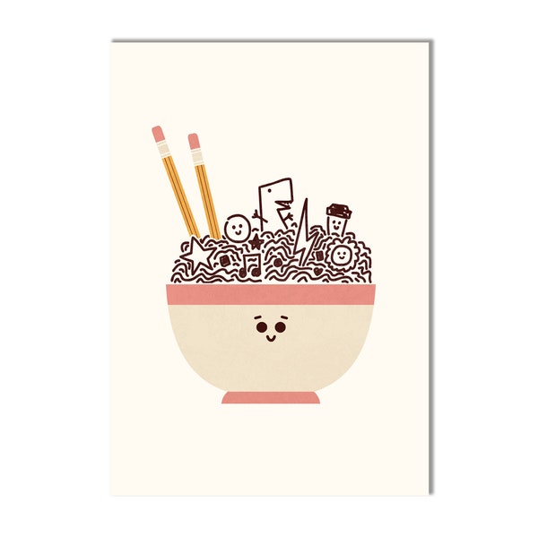 Bowl Of Doodles Art Print