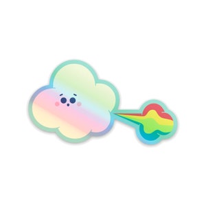 Oops Holographic Sticker