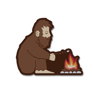 Bigfoot Camping Sticker