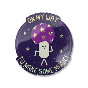 Magic Mushroom Glitter Sticker