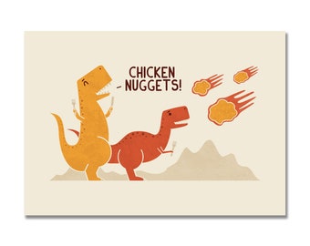 Huhn Nuggets Kunstdruck