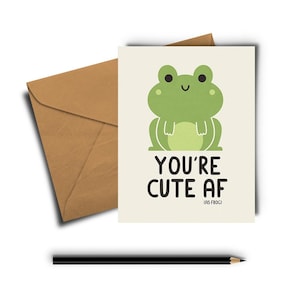 Niedlich As Frog Grußkarte