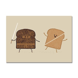 Ninja Toast Art Print