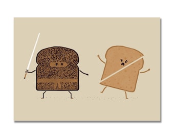 Ninja Toast Art Print