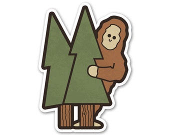 Ocultando Bigfoot Pegatina