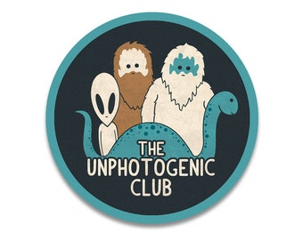 The Unphotogenic Club Sticker