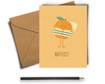 Napricot Greeting Card