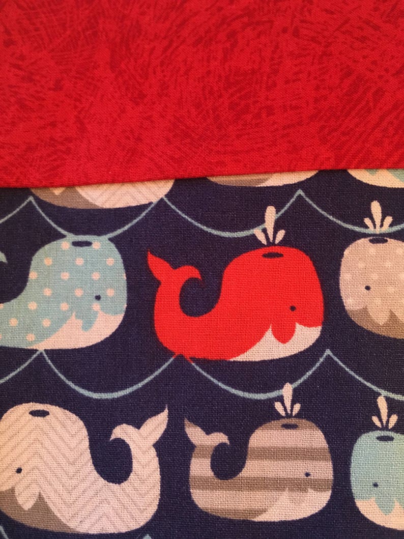 Whales Pillowcase Patriotic Pillowcase Nautical Pillowcase Sea Life Pillowcase Standard Cotton Colorful Pillowcase Kids Pillow