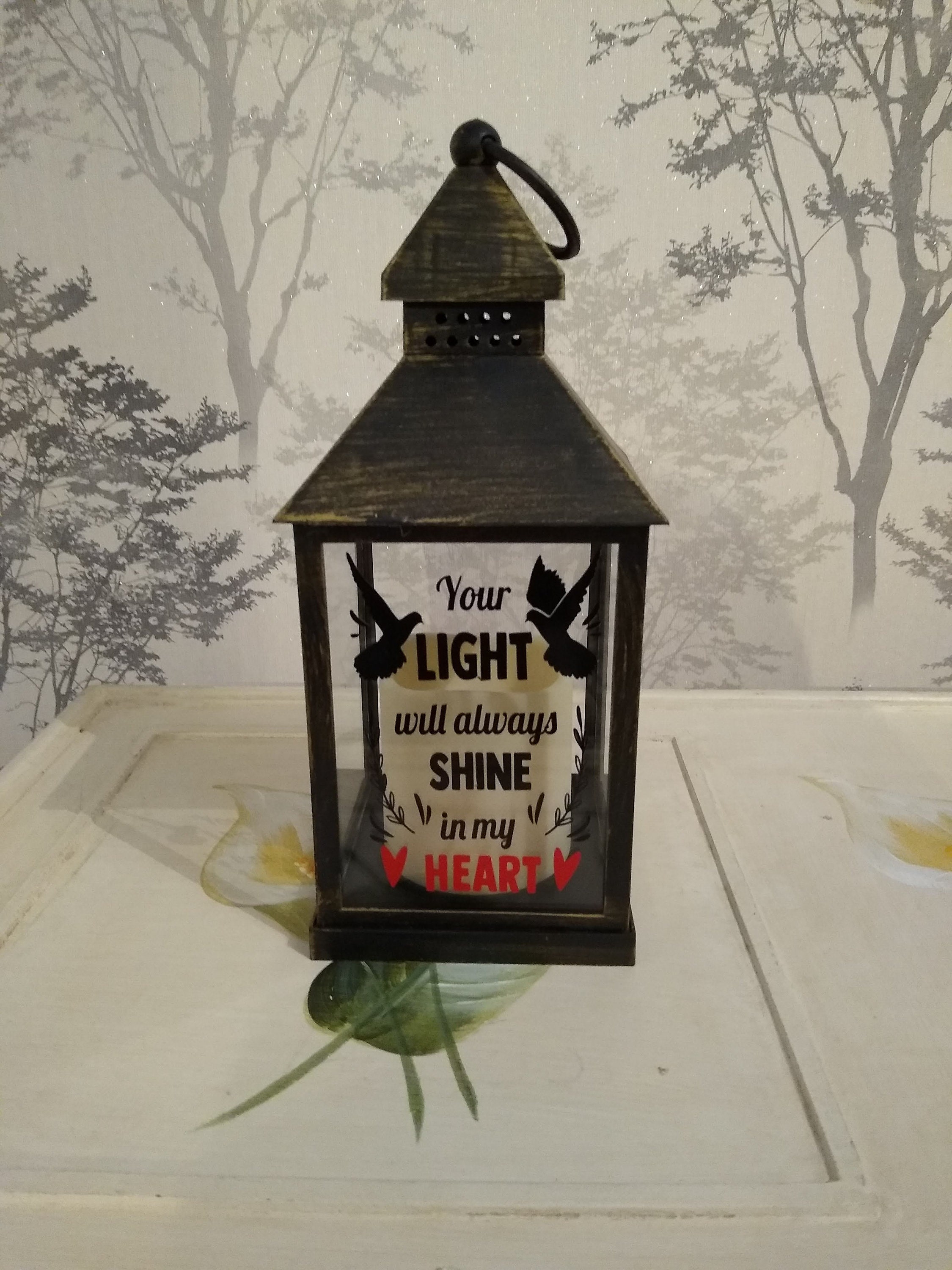 Personalised Memorial lantern remembrance lantern. Memorial | Etsy