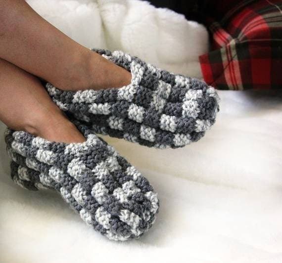 Tricot Pantoufle Laine Femme Chaussons Pantoufles En Tricot