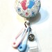 Baby Feet/NICU Retractable Badge Reel, ID Badge Holder, Key Holder, Mask Holder, Pacifier Holder, Carabiner, Please See Pics 
