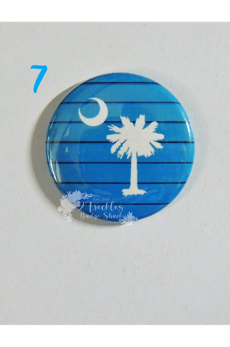 Palm Tree, Beach, Ocean, Night at the Beach, Moon, Palmetto Tree Retractable Badge Reel, ID Badge Holder, Key Holder, Mask Holder, Carabiner 7) Aqua/Yes