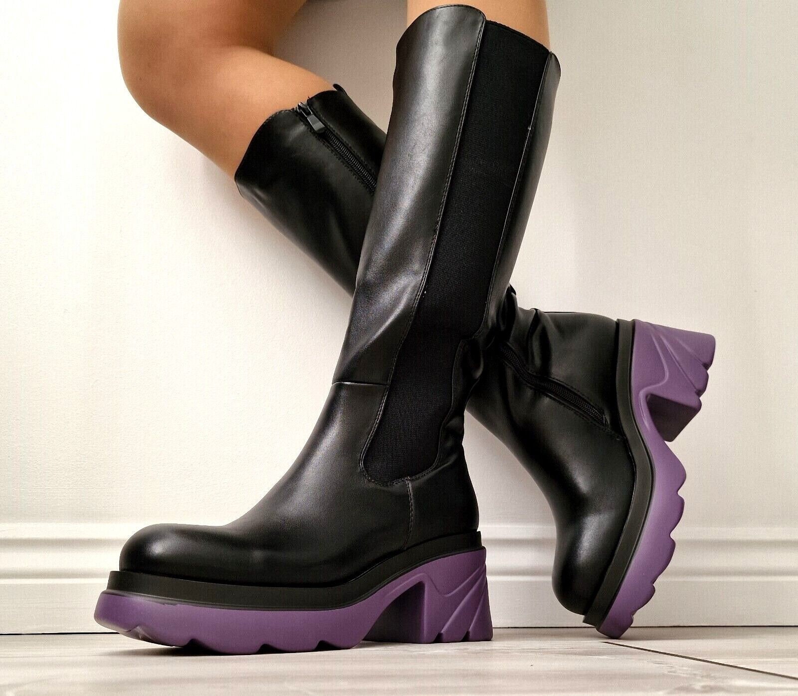 Tall purple best sale boots