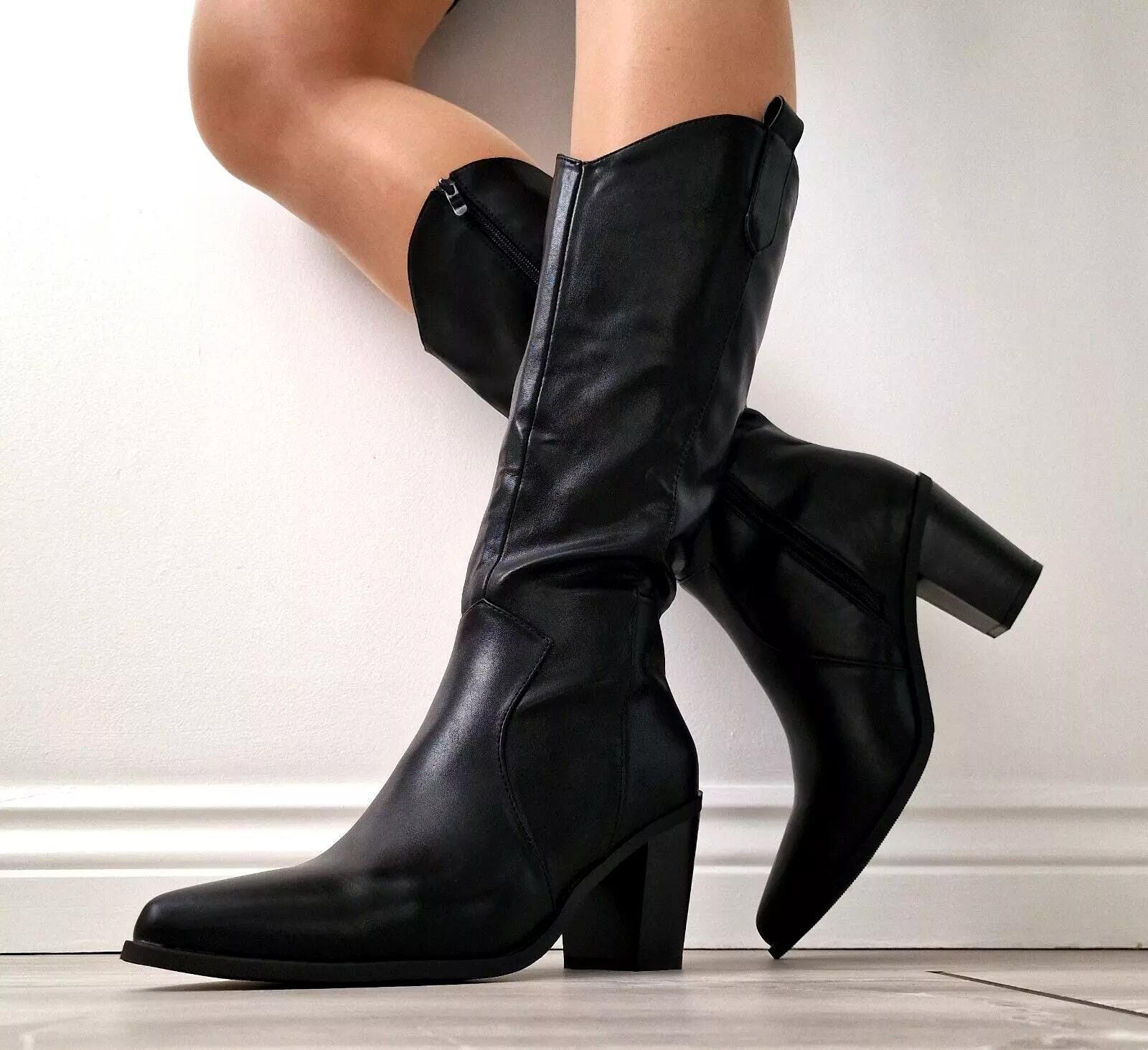 thumbnail image 2 of Embroidered Western Ankle Boots For Women - Pointed Toe Cowboy Style - Shop Now 2 of 10