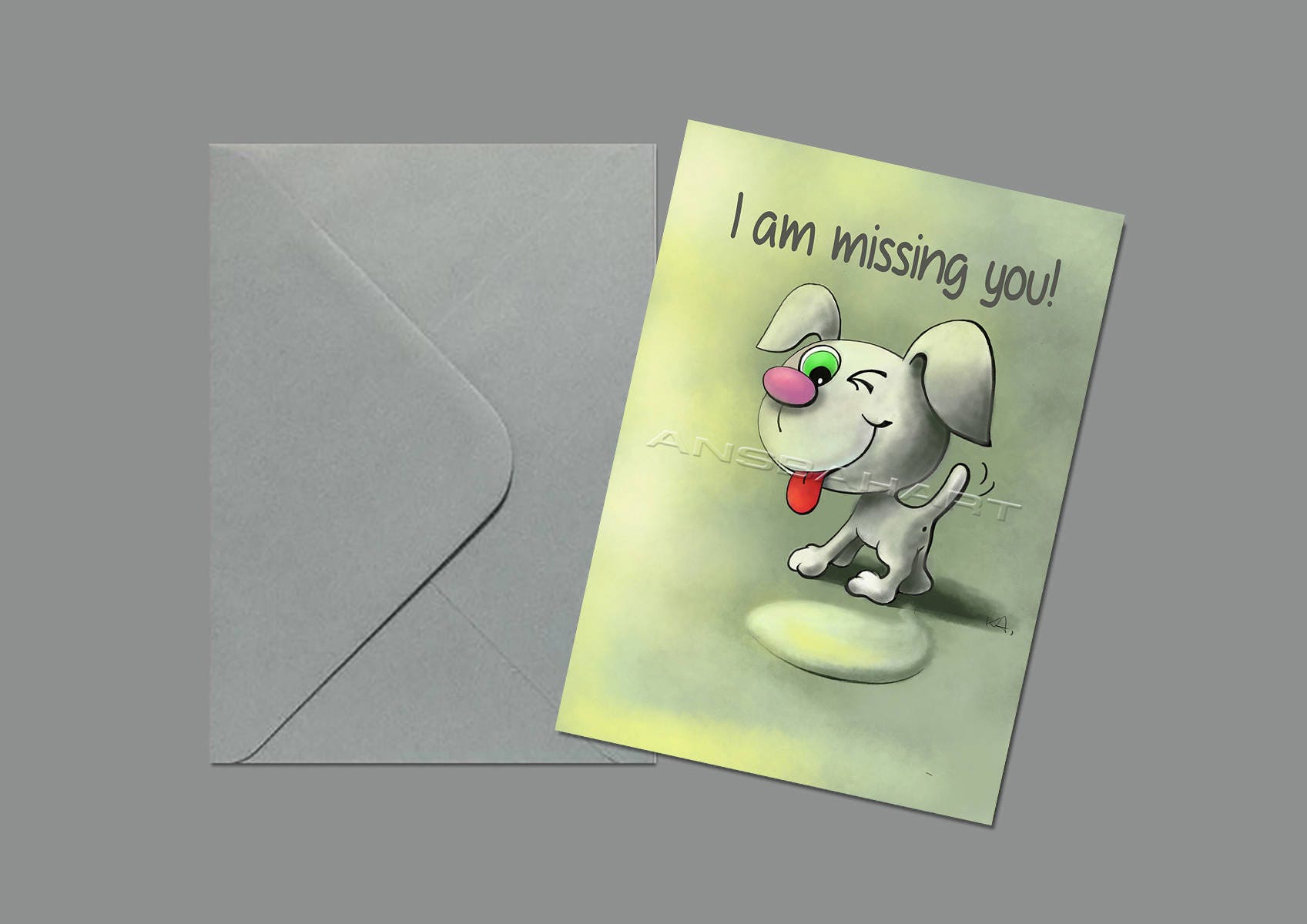 I Miss You Card Printable I Miss You Digital Card I am | Etsy