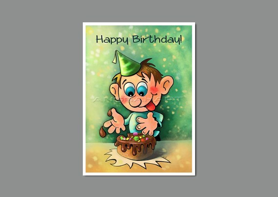 Joyeux Anniversaire Carte Carte Anniversaire A Imprimer Etsy