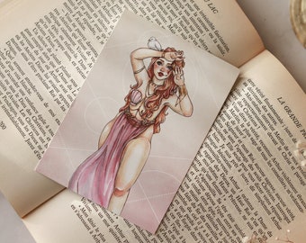 Illustration card A6 &quot;Aphrodite&quot;