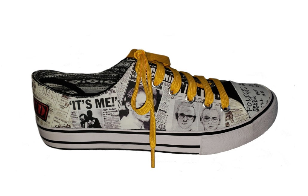 SERIAL KILLER SHOES John Wayne Gacy Jeffrey Dahmer Ted Bundy Etsy