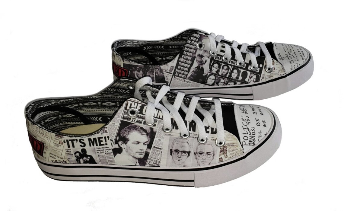 SERIAL KILLER SHOES John Wayne Gacy Jeffrey Dahmer Ted Bundy Etsy