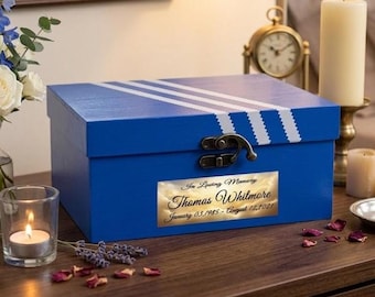 Urna kremacyjna w kształcie pudełka na buty na prochy, pamiątka lub pełnowymiarowa – sosnowa tabliczka pamiątkowa dla entuzjasty obuwia (spersonalizowana tabliczka)