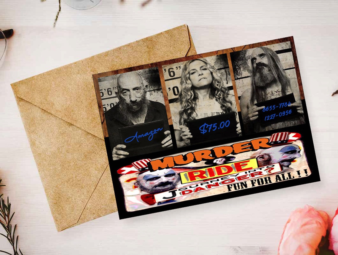 The Devils Rejects Birthday Card DIY Printable Gift Card Etsy