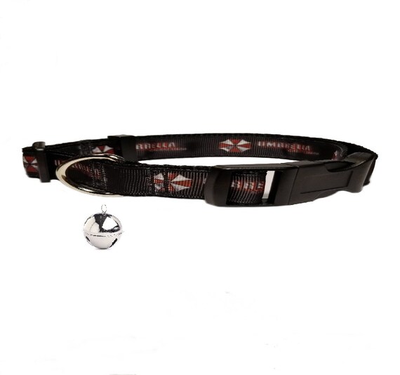 UMBRELLA CORPORATION RESIDENT EVIL ZOMBIE CAT COLLAR UMBRELLA CORPORATION RESIDENT EVIL ZOMBIE CAT COLLAR
