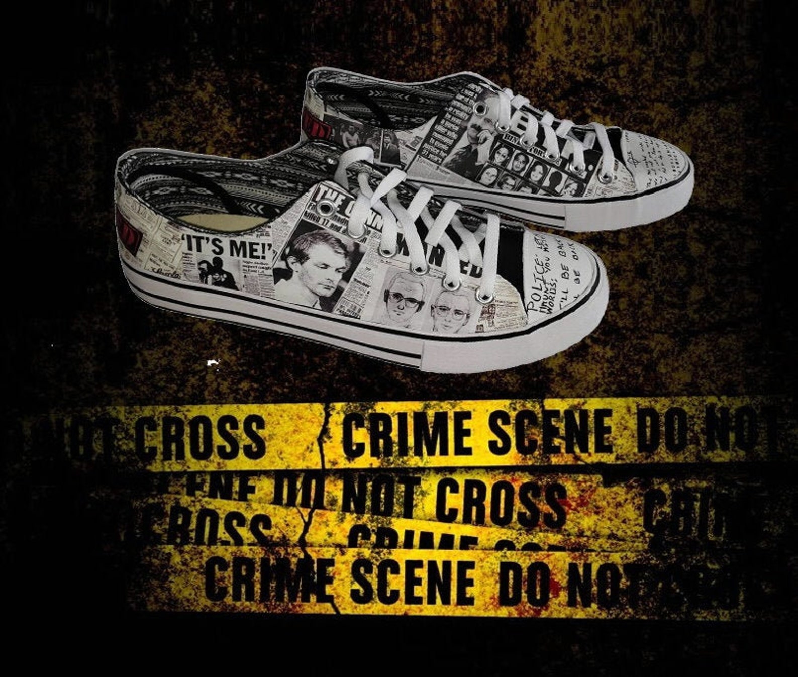 SERIAL KILLER SHOES John Wayne Gacy Jeffrey Dahmer Ted Bundy Etsy