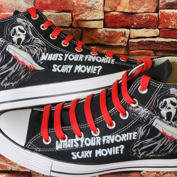 Scream Horror Shoe Etsy