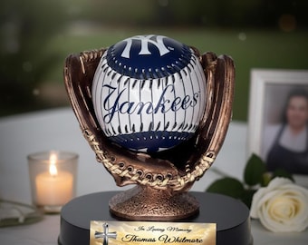 Urna kremacyjna w kształcie rękawicy baseballowej, pamiątka sportowa, spersonalizowana urna w kształcie rękawicy
