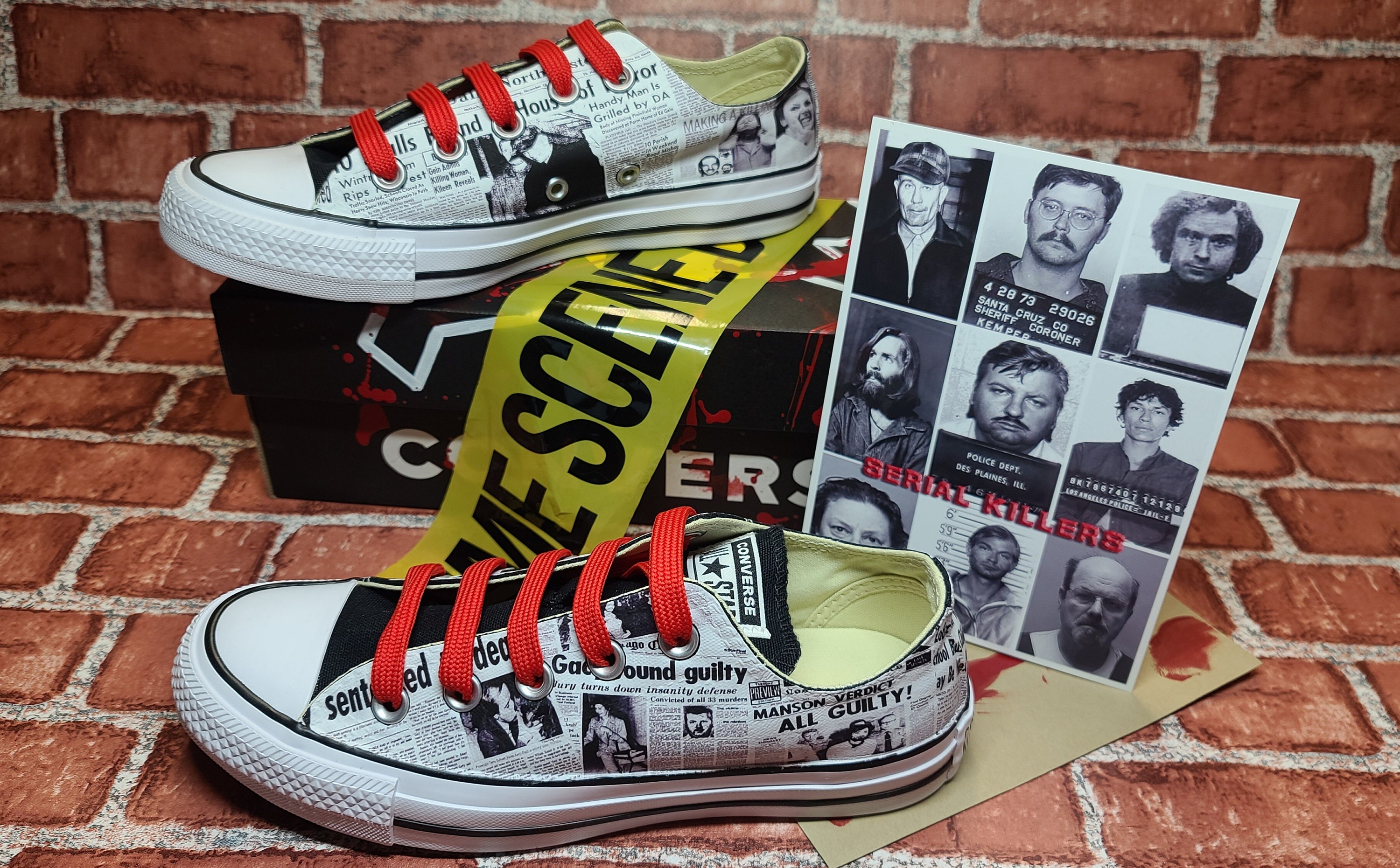Serial Killers Shoes Dahmer Manson Gacy Mens Womens Adult Etsy