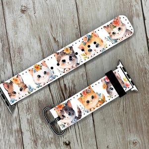 Cats Kitten fun cute adorable Apple Watch Band 38mm - 49mm iWatch Series 9 Ultra 8 7 6 5 4 3 2 1 SE