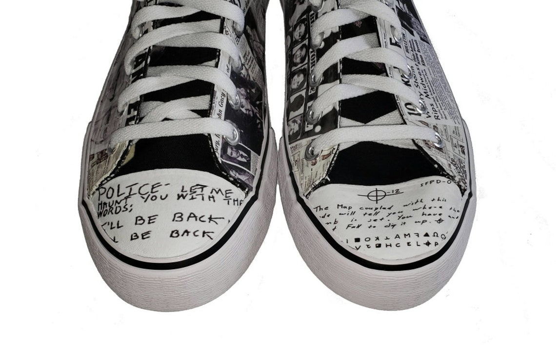SERIAL KILLER SHOES John Wayne Gacy Jeffrey Dahmer Ted Bundy Etsy