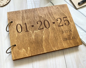 Date Personalized Wish Book Birthday Party Decor Alternative Guest Book Rustic Guest book Number Guest Book Birthday Guest Book Anniversary