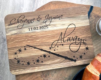 personalized cutting board infinity symbol cutting board star wedding gift for couple engraving wood cutting board always cutting board wood