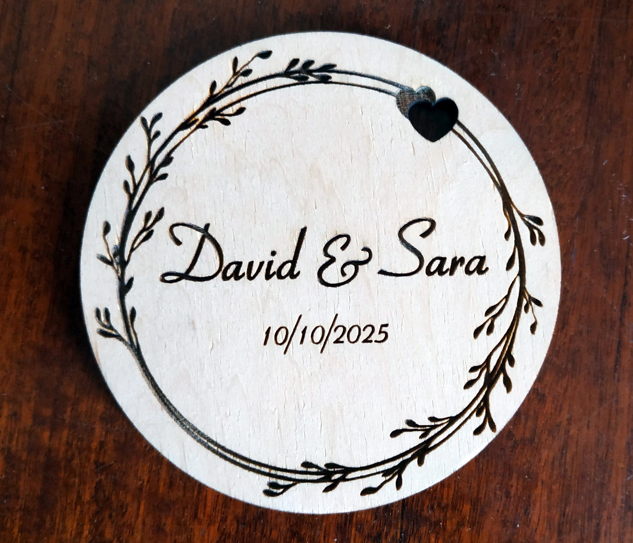 Personalized wedding coasters personalized rustic wedding Etsy