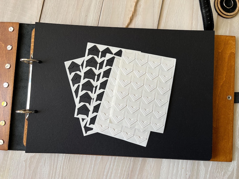 Personalized Gothic Wedding Guest Book, Skeleton Hands Skull Photoalbum, Till Death Scrapbook, Spider Web image 15