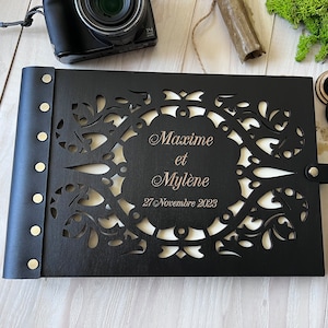 Kerstcadeaus Gepersonaliseerde foto Gastenboek Houten gastenboek Rustiek bruiloftsgastenboek Houten fotoboek Bruiloftsfoto Scrapbook Cadeau stel