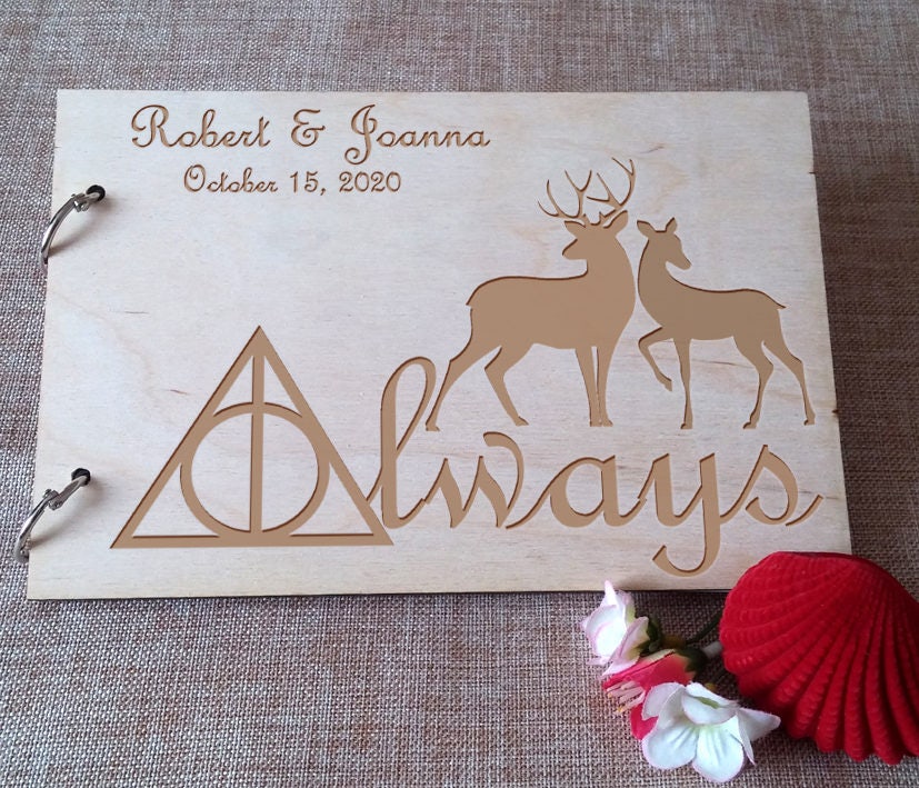 Personalized Guest Book Wood Engraved Guest Book Rustic Etsy