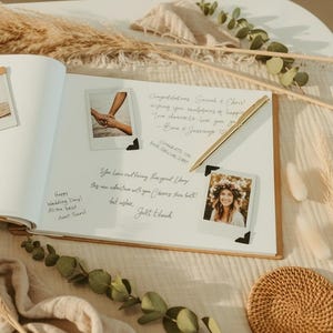 Personalized Gothic Wedding Guest Book, Skeleton Hands Skull Photoalbum, Till Death Scrapbook, Spider Web image 14