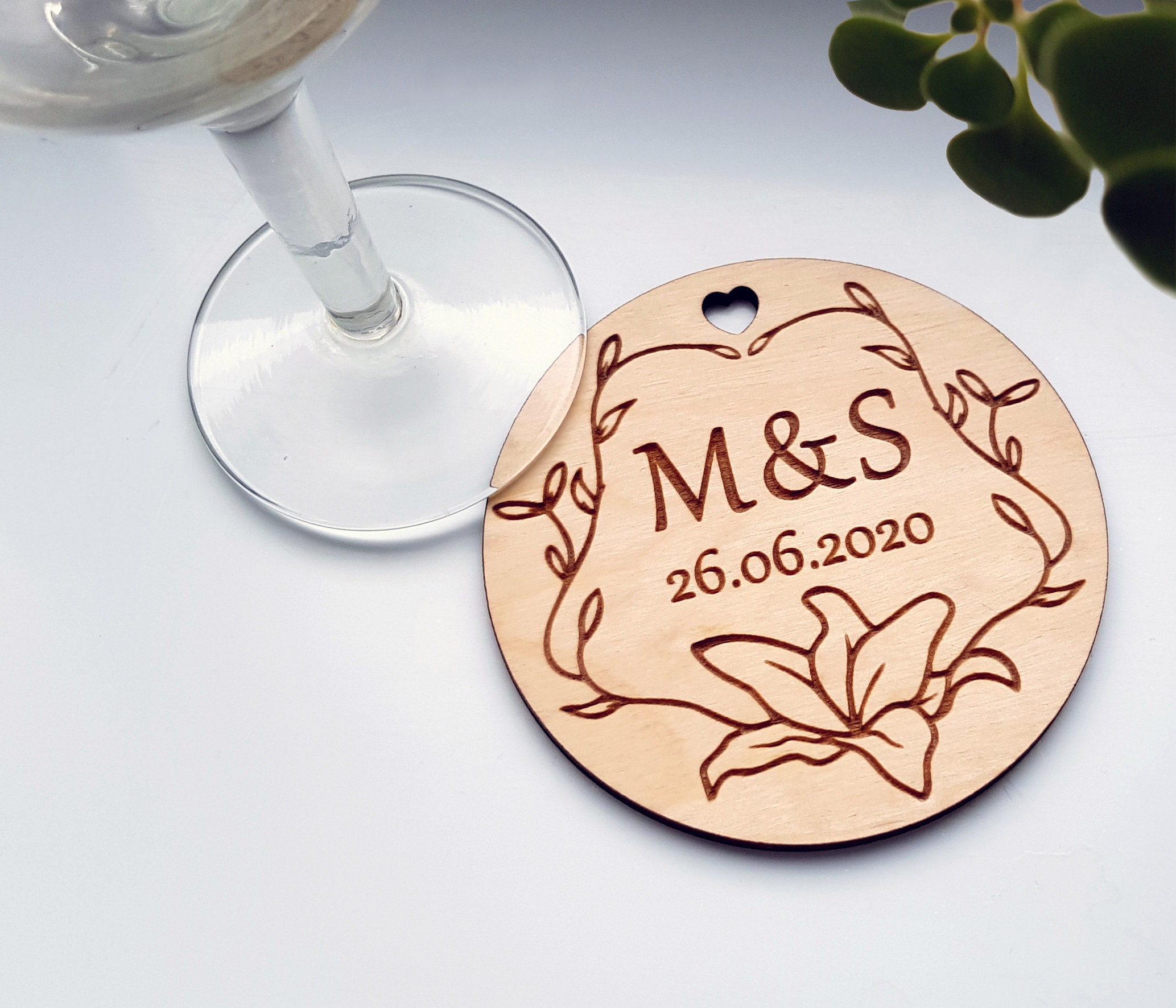 Personalized wedding coasters personalized rustic wedding Etsy