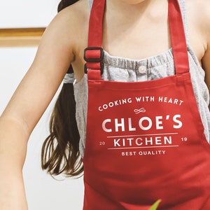 My Kitchen Kids Apron | Cooking Toddler Apron | Children Kitchen Smock | Personalized Apron | Little Chef Gift