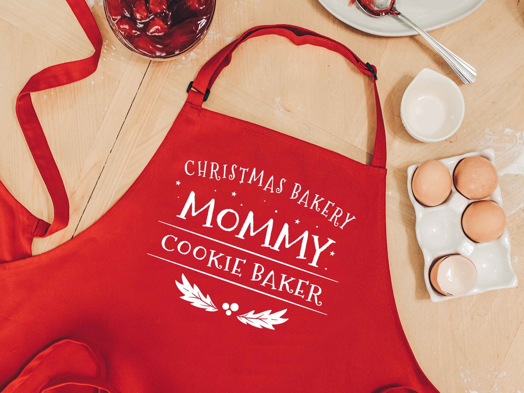 Christmas Custom Apron Cookie Baker Personalized Christmas Cooking Gift