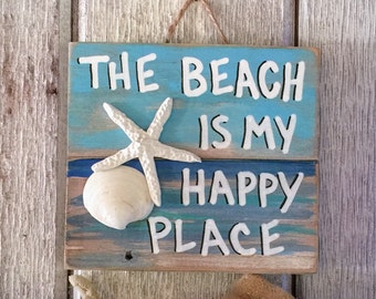 Beach Pallet Art Etsy