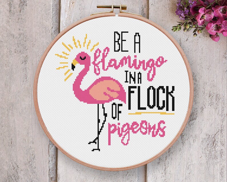 Cross Stitch Flamingo Chart