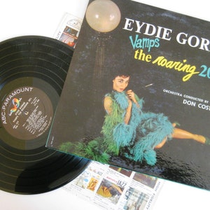 EYDIE GORME, Eydie Gorme Vamps the Roaring 20’s, 1958, Vinyl Record, ABC-Paramount, Abc-218, Vintage Album