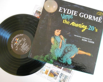 EYDIE GORME, Eydie Gorme Vamps the Roaring 20’s, 1958, Vinyl Record, ABC-Paramount, Abc-218, Vintage Album