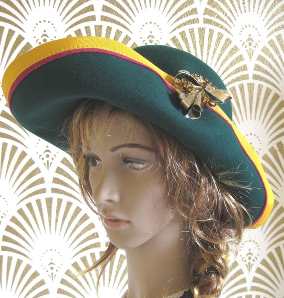 Vintage Hat, B Michael Designer, Mysha, Signed, 10