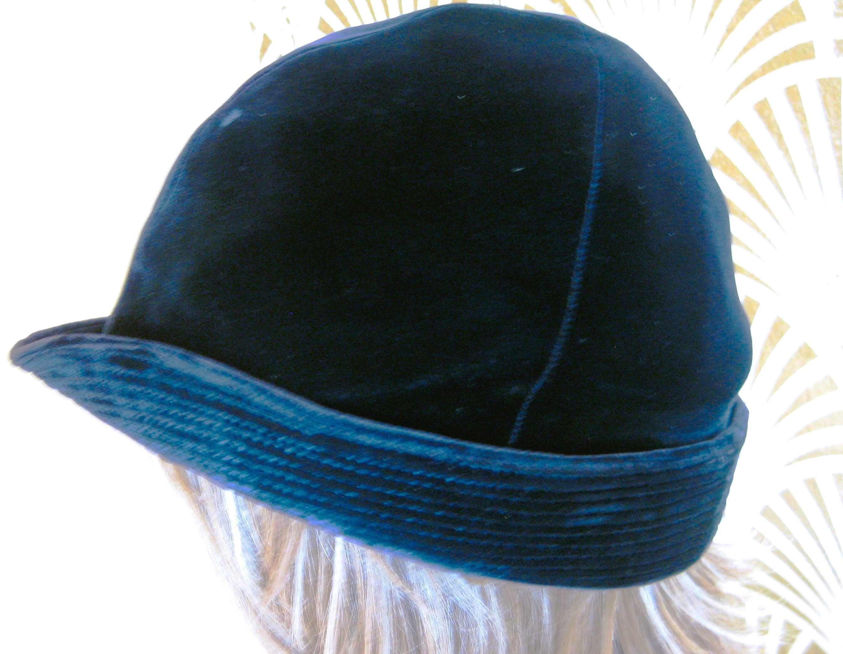 CHRISTINE ORIGINAL, Designer Vintage Hat, Luxurious and Lush Dark Blue Velvet, Cloche/fedora Style, 1970s, so Chic - Etsy CHRISTINE ORIGINAL, Designer Vintage Hat, Luxurious and Lush Dark Blue Velvet, Cloche/fedora Style, 1970s, so Chic - Etsy