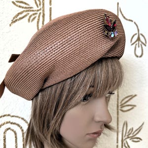 Schiaparelli Vintage Straw Hat - Etsy display picture 2